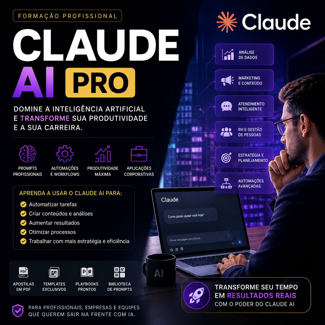 Curso Completo de Claude AI: Formação Corporativa em IA, Prompts e ...