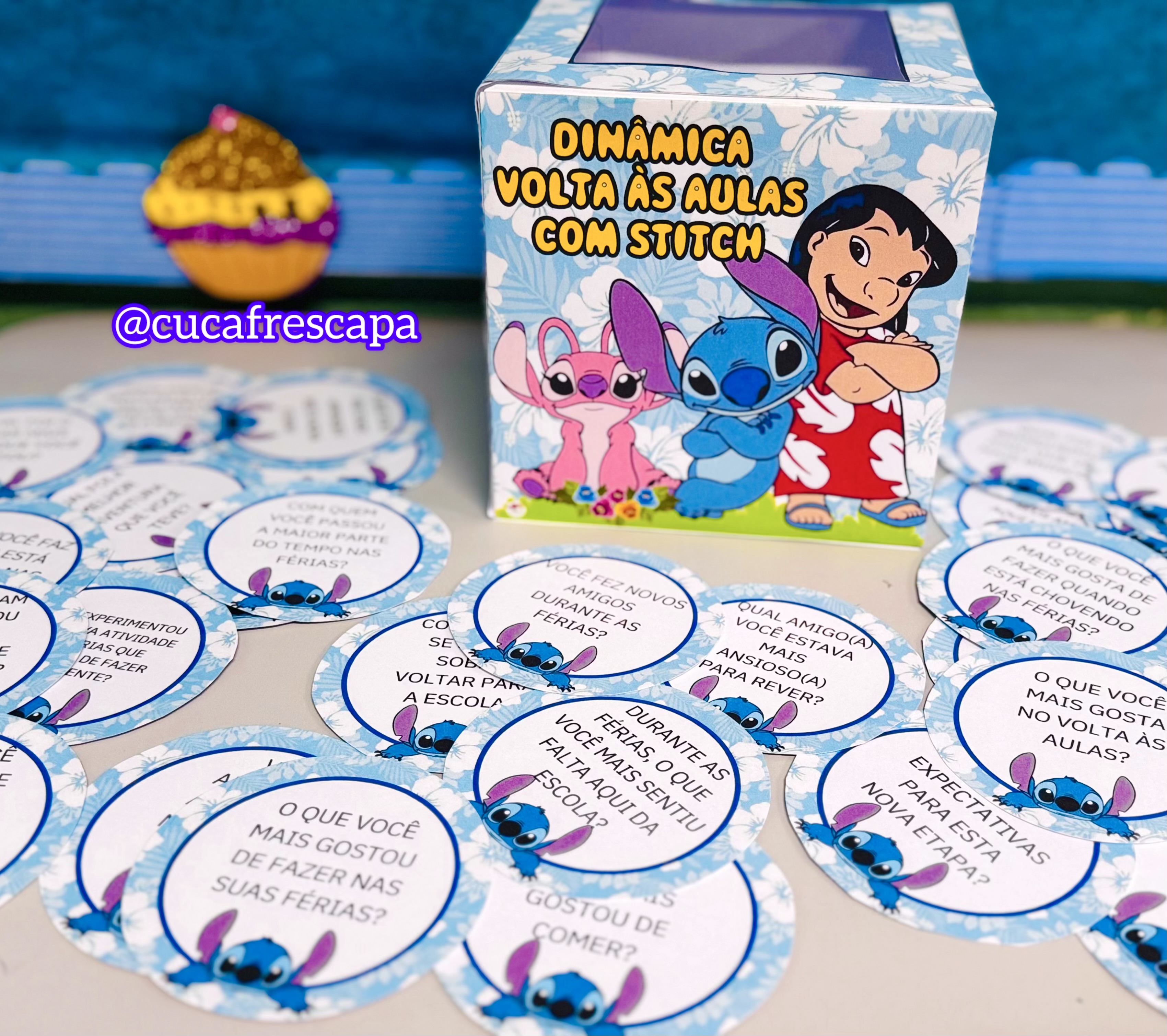 Dinâmica volta às aulas Stitch