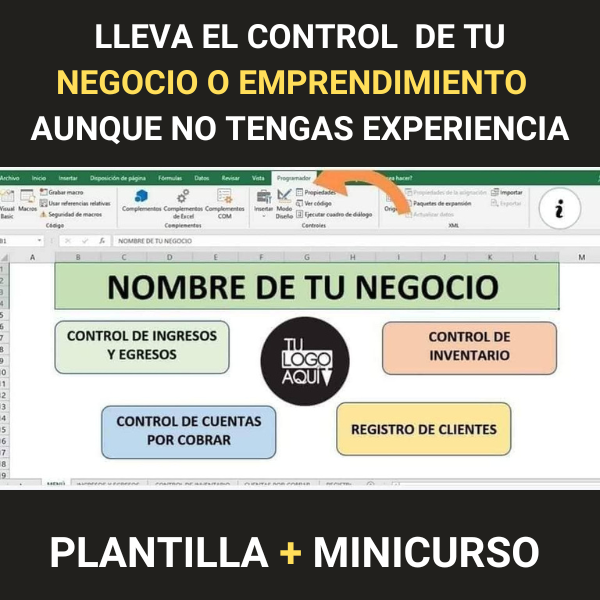 MINI CURSO + PLANTILLA para llevar el CONTROL de un NEGOCIO PEQUEÑO - Kevin José Ramírez González
