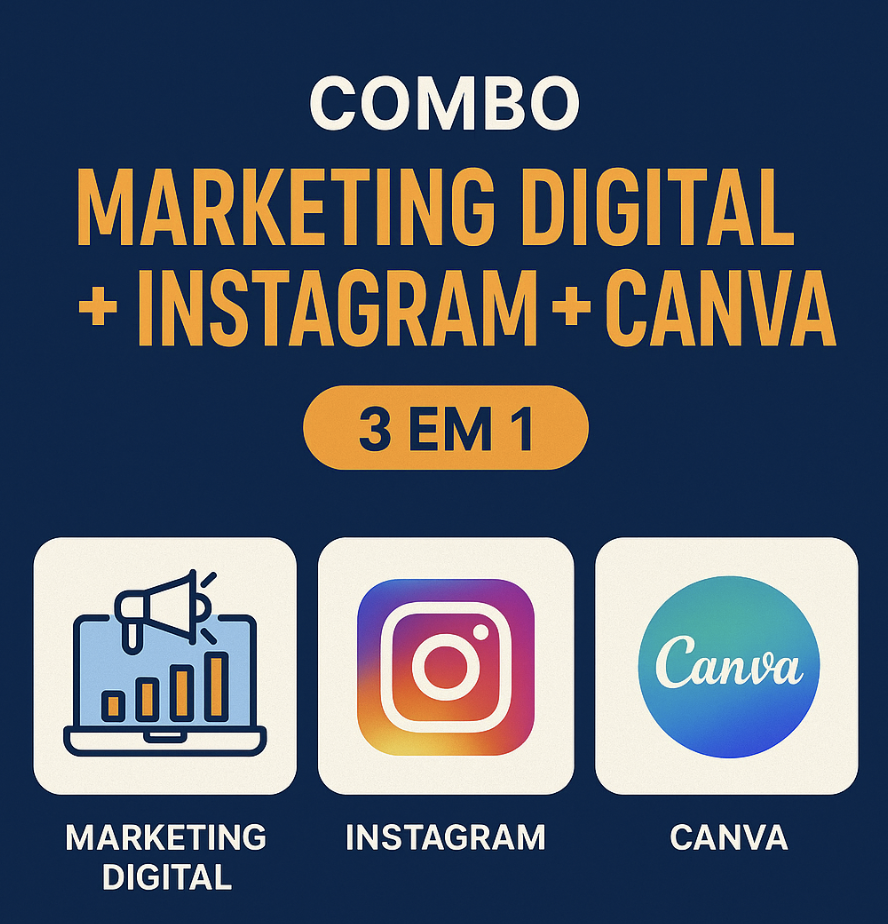 Combo: Marketing Digital + Canva + Instagram