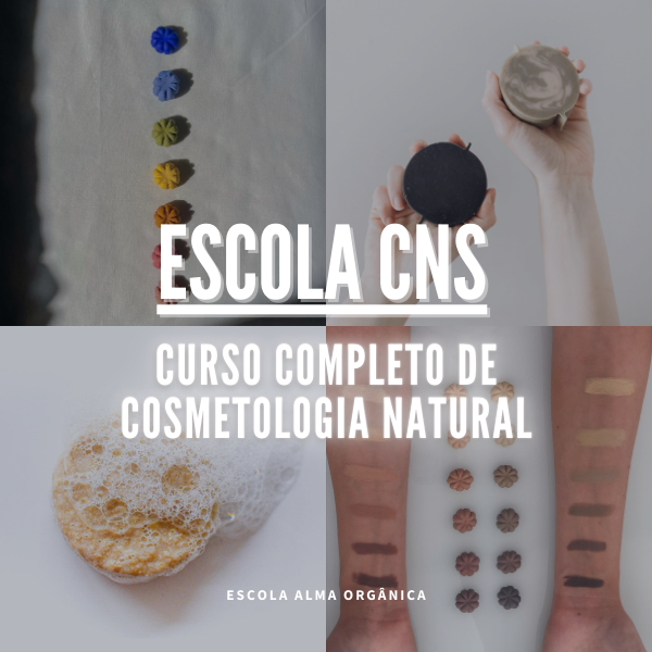 Escola CNS - Curso completo de Cosmetologia Natural Sólida - Sara...