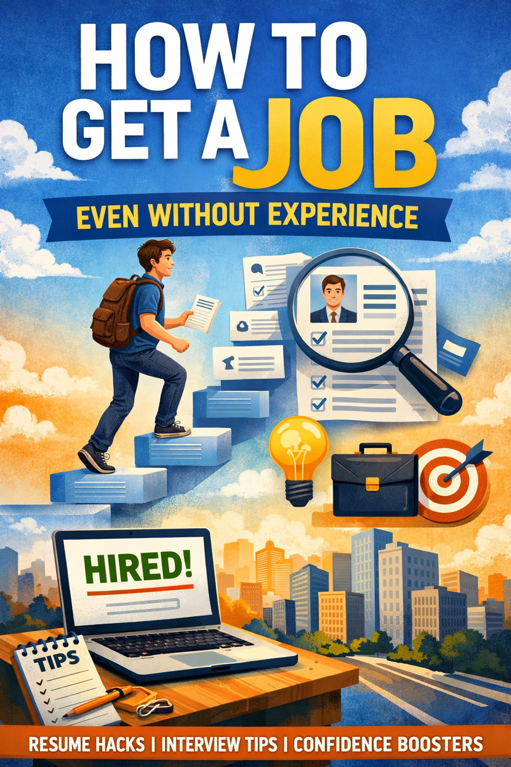How to get a job Even without experiênce the inte?