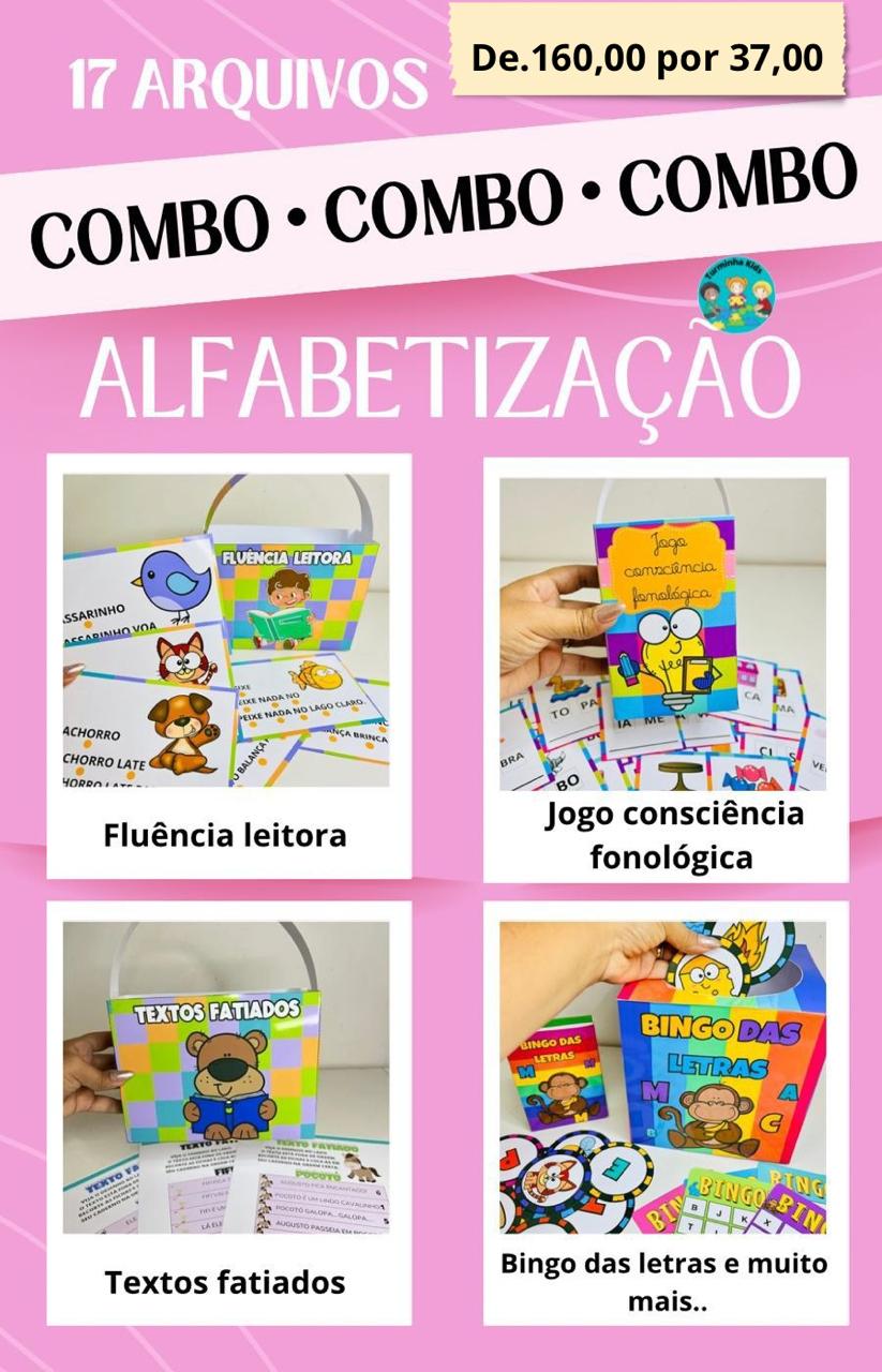 Super combo de alfabetização 17 Arquivos imperdoável - Turminha Ki...