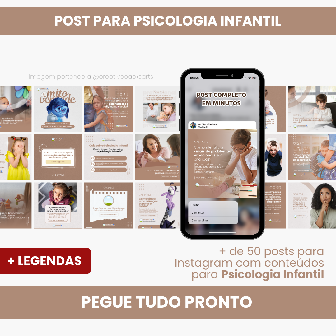 Imagem de capa para o Curso online PACK PARA PSICOLOGIA INFANTIL