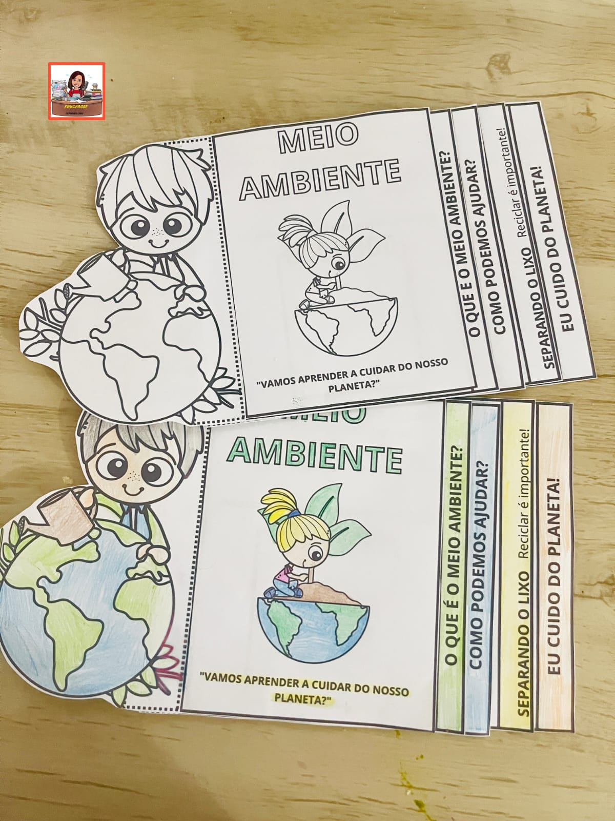 🌱📖 *Flipbook do Meio Ambiente*: Um livrinho encantador para color...