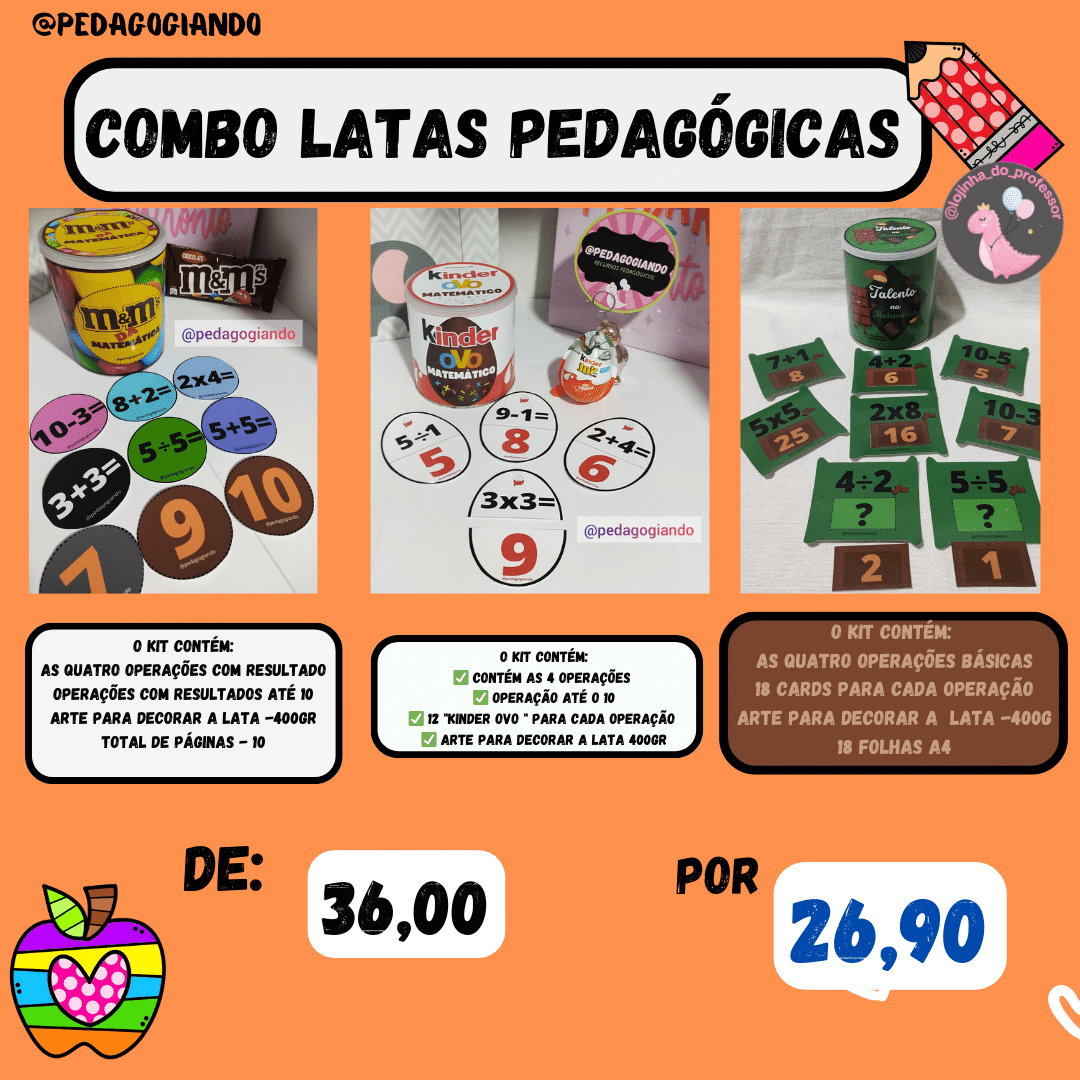 COMBO PROMOCIONAL 6 - LATAS PEDAGÓGICAS
