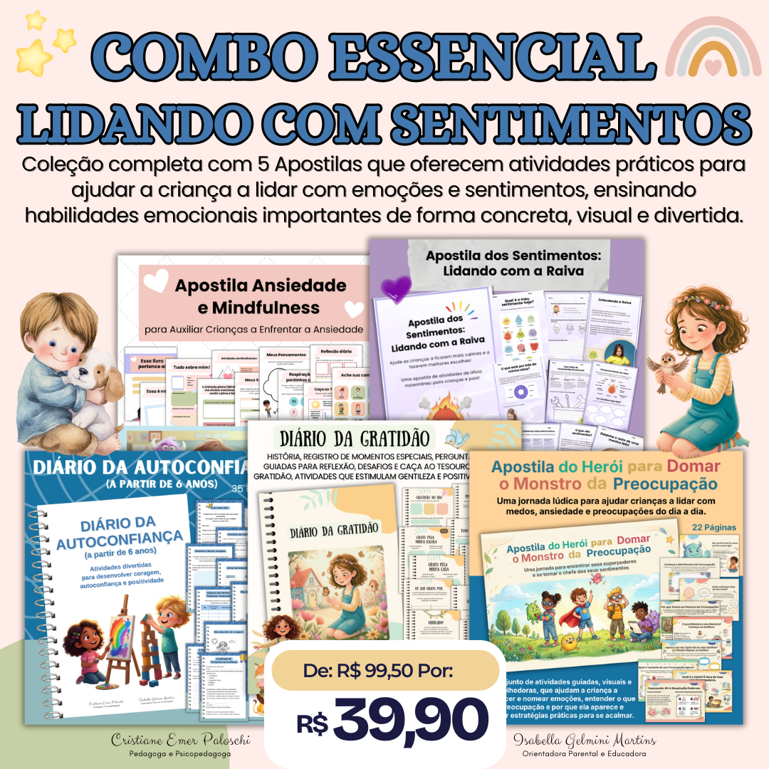 Combo Essencial Lidando com Sentimentos - Isabella Martins | Hotmart