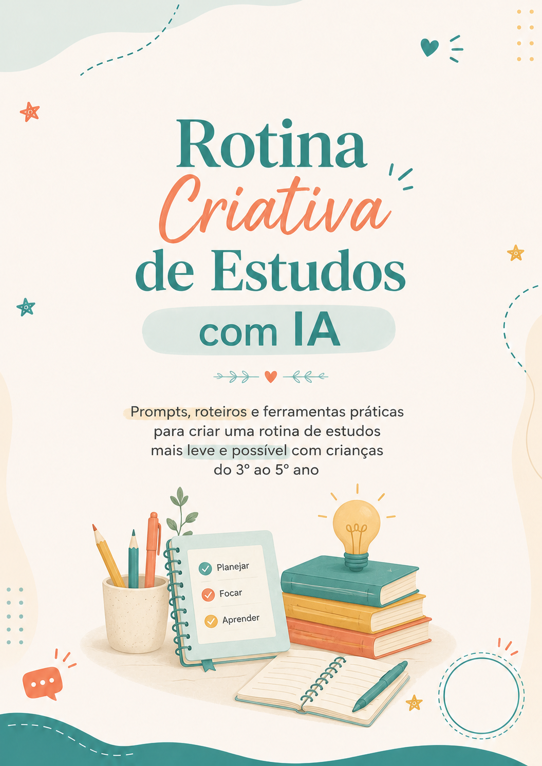 Capa do produto Rotina Criativa de Estudos com IA