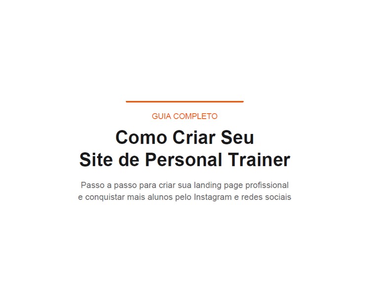 Guia para Site de Personal Trainer com Claude | Hotmart