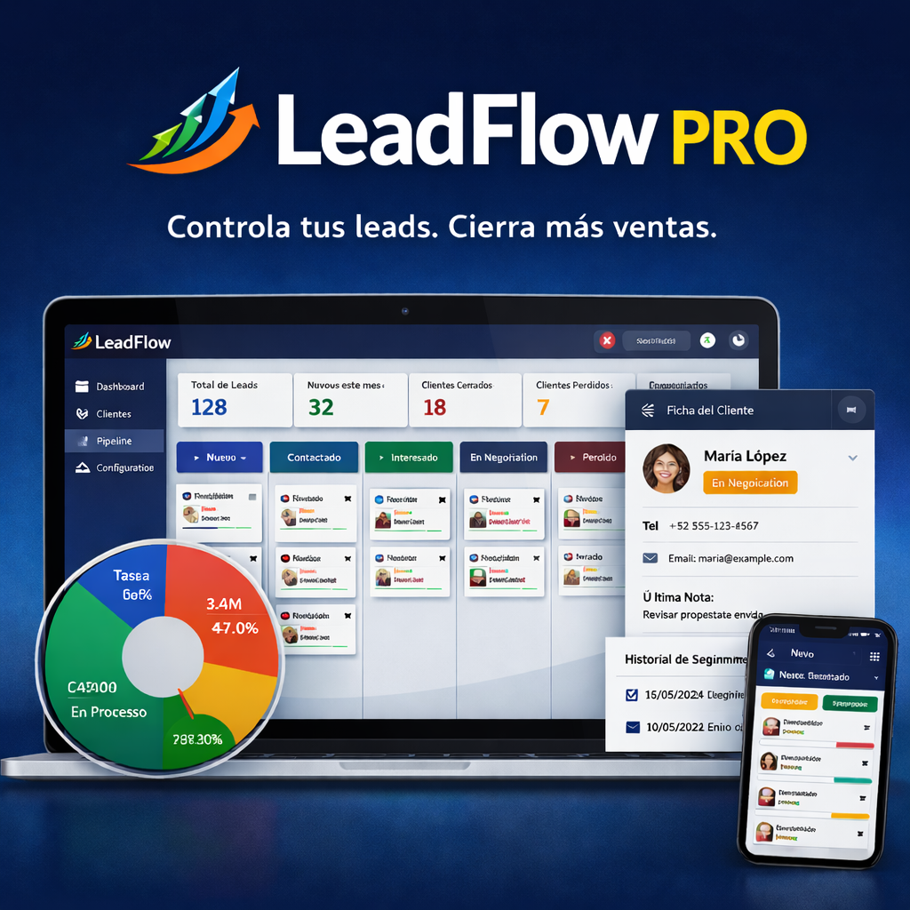 LeadFlow – Sistema de Control de Leads PRO