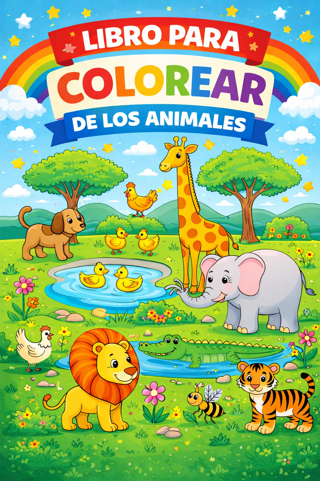 Libro de colorear para niños: Descubre el mundo animal | Hotmart