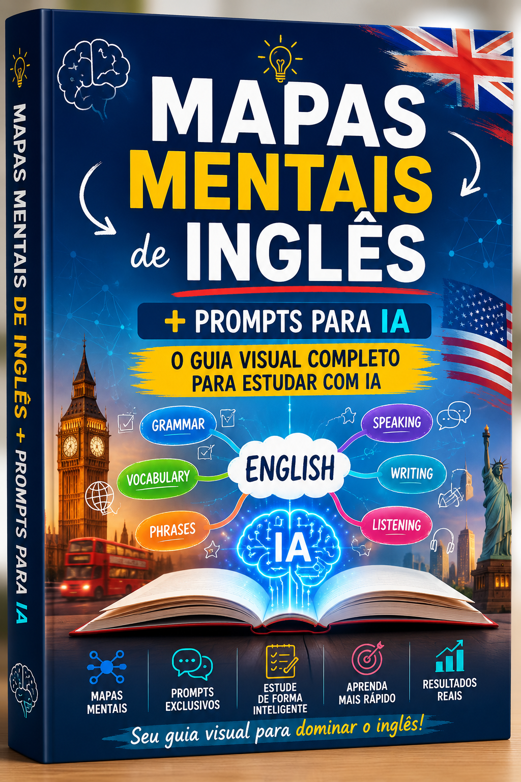 Capa do eBook Mapas Mentais de Inglês