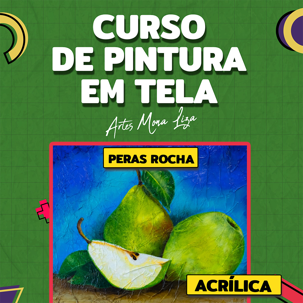 Curso De Pintura Em Tela Com Tinta Acrílica E Textura Com Papel