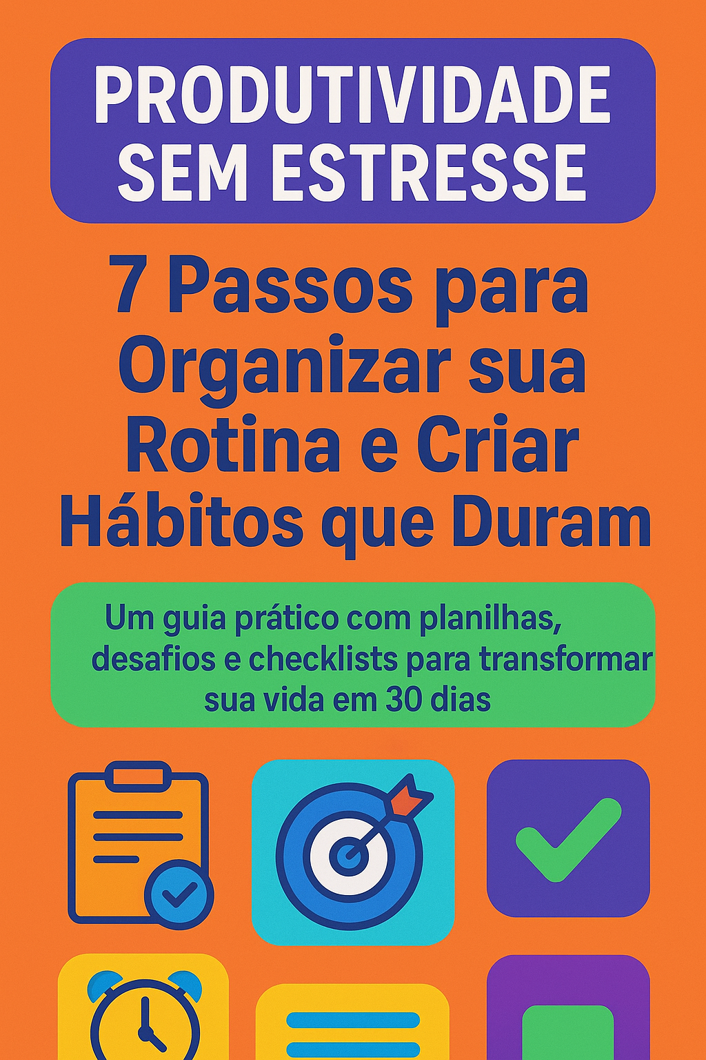 Produtividade em 7 Passos: Guia Prático para Organizar sua Rotina s...