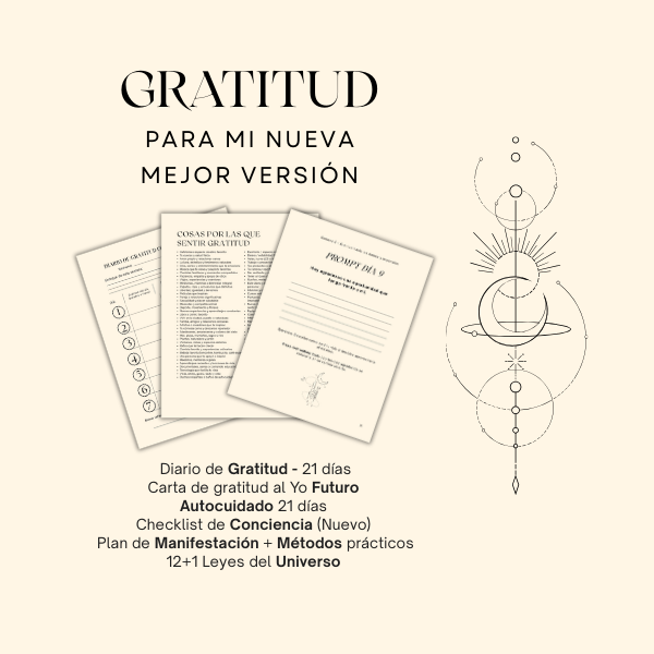 Diario de Gratitud para mi mejor version