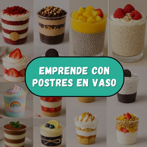 Emprende con Postres en Vaso de Forma Rentable🍓💸