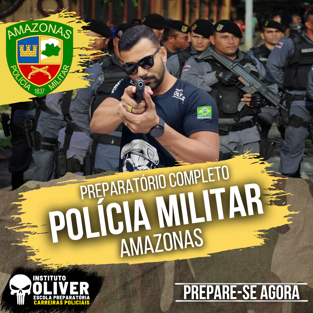 Imagem de capa para o Curso online 👮‍♂️Preparatório Completo POLÍCIA MILITAR do Amazonas  👮‍♂️ PM-AM - Instituto Óliver 