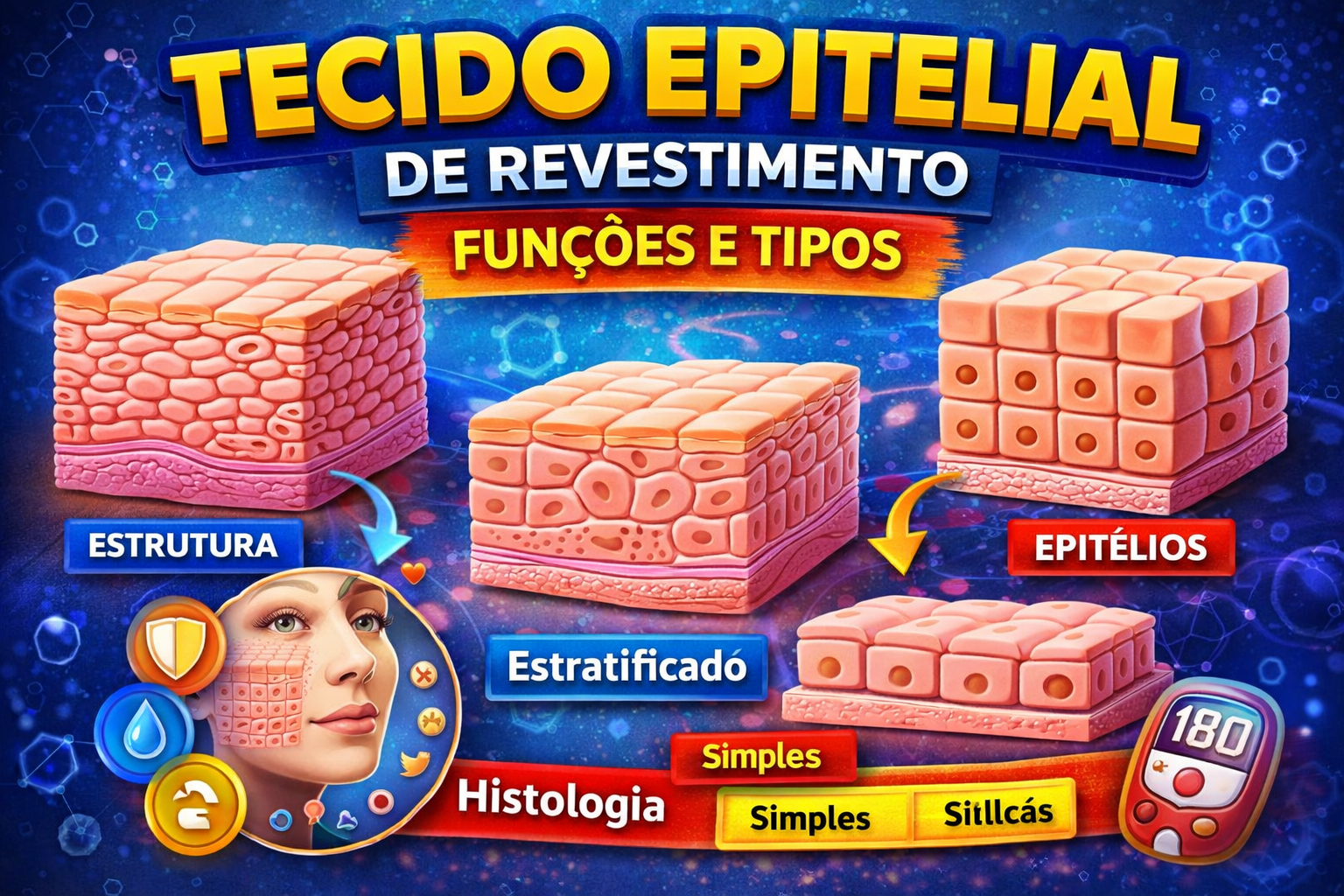 Tecido Epitelial de Revestimento: Estrutura, Funções e Tipos Explic...
