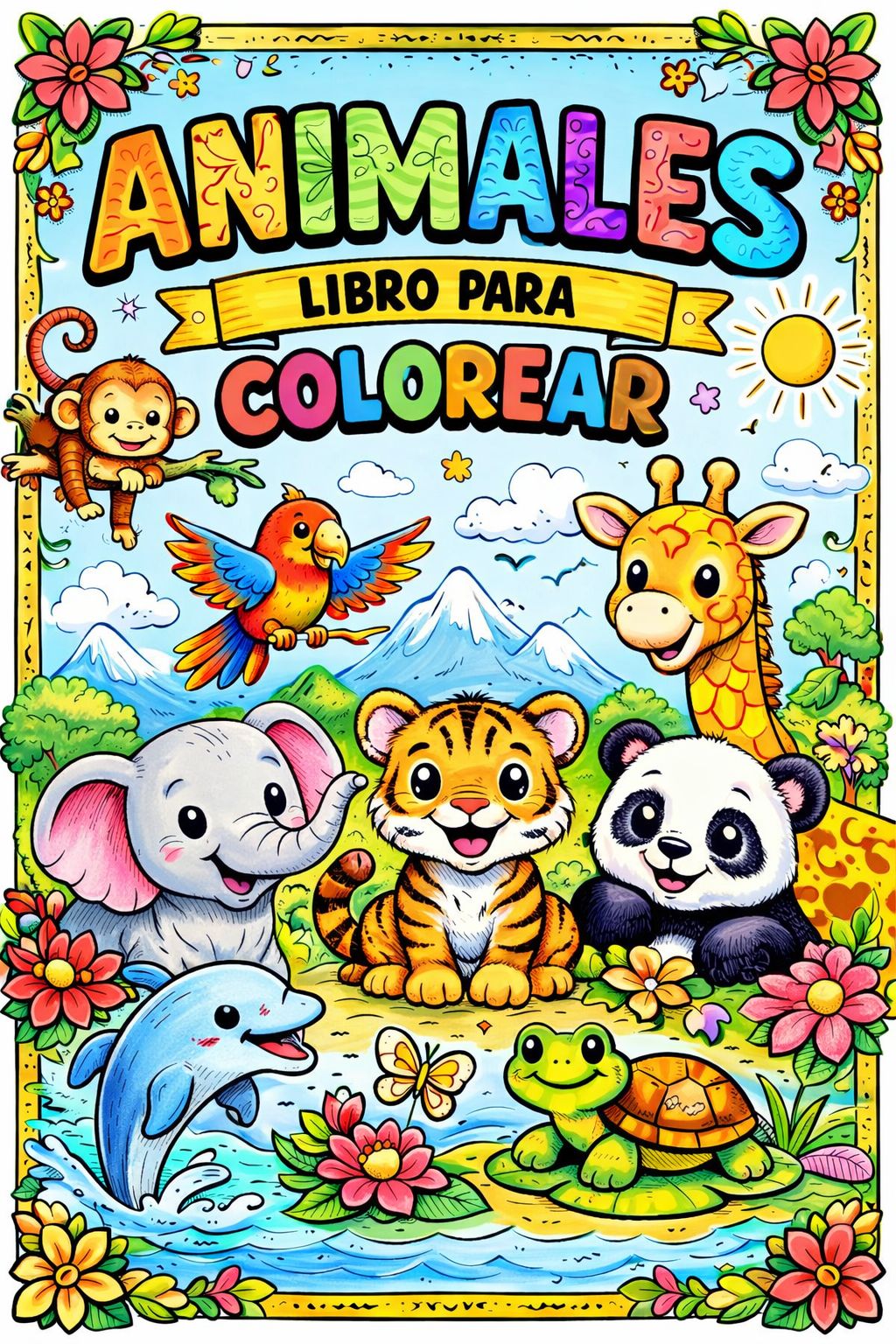 Aventuras en colores: Libro de animales para colorear | Hotmart