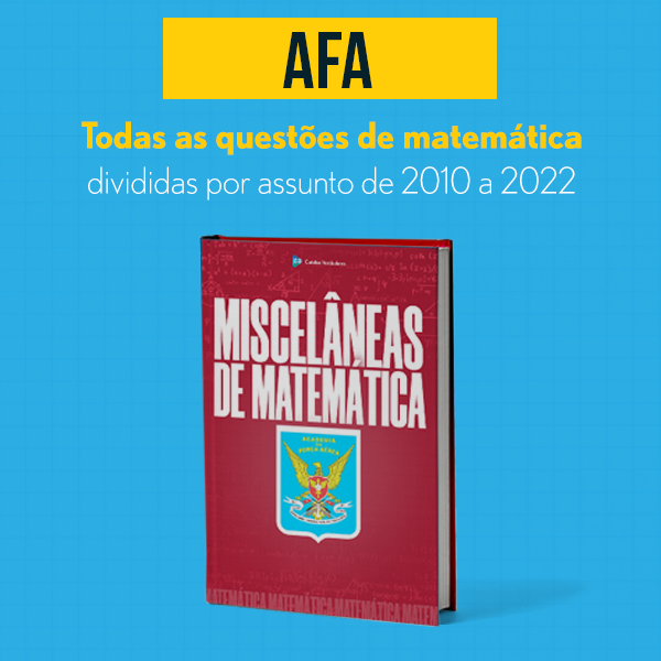 Imagem de capa para o Ebook  Miscelâneas de Matemática AFA - Provas antigas de Matemática da AFA divididas por assunto