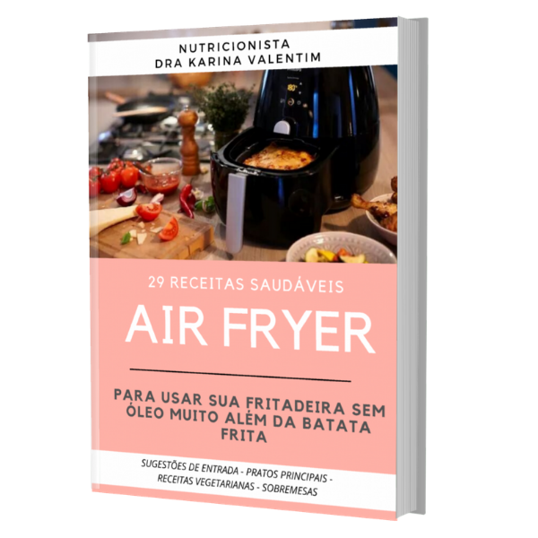 Imagem de capa para o Ebook Cozinhe na Air Fryer - Receitas Saudáveis