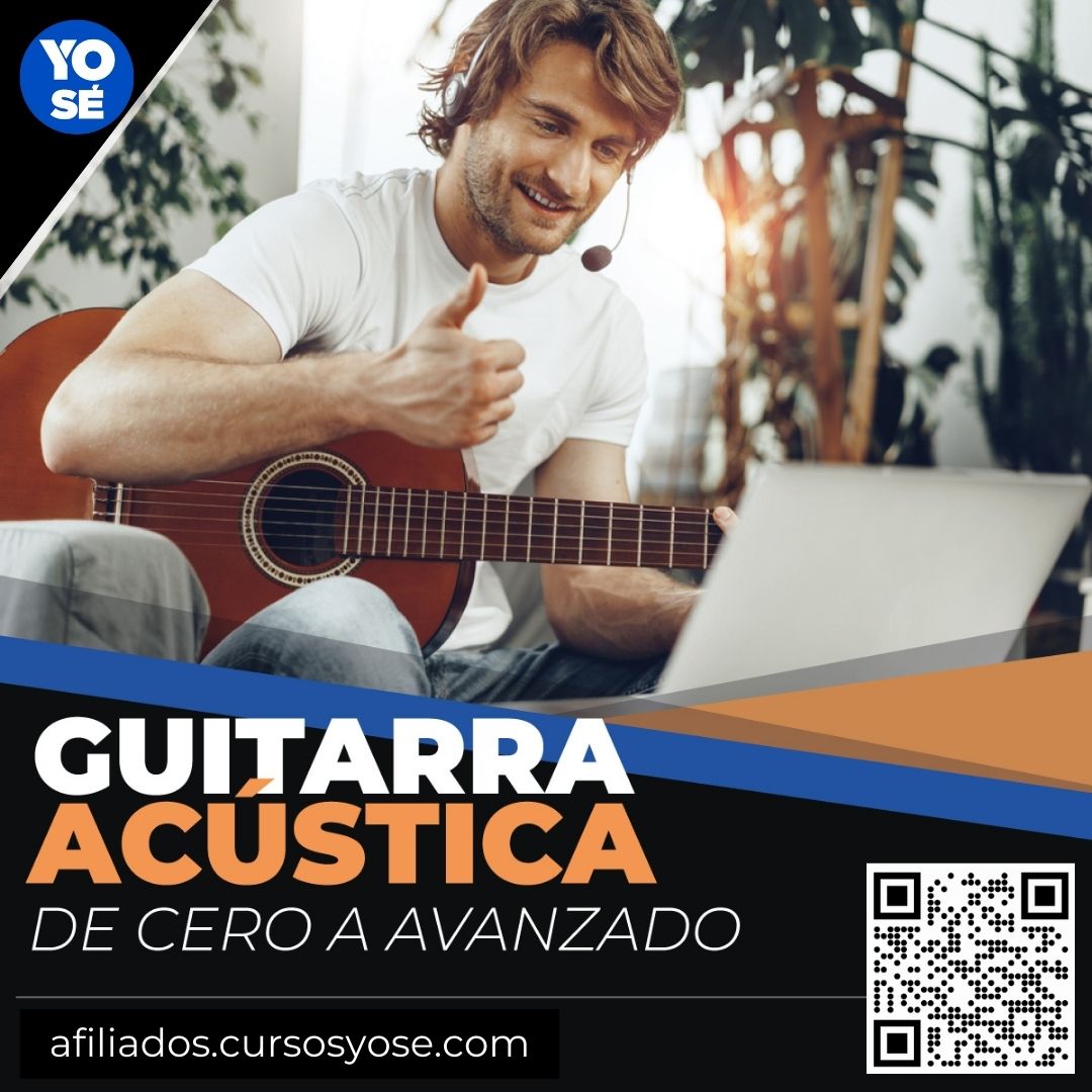 Imagen de portada para Curso online Guitarra Acústica de Cero a Avanzado