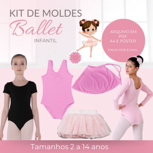 Imagem de capa para o Ebook KIT MOLDES BALLET INFANTIL 
