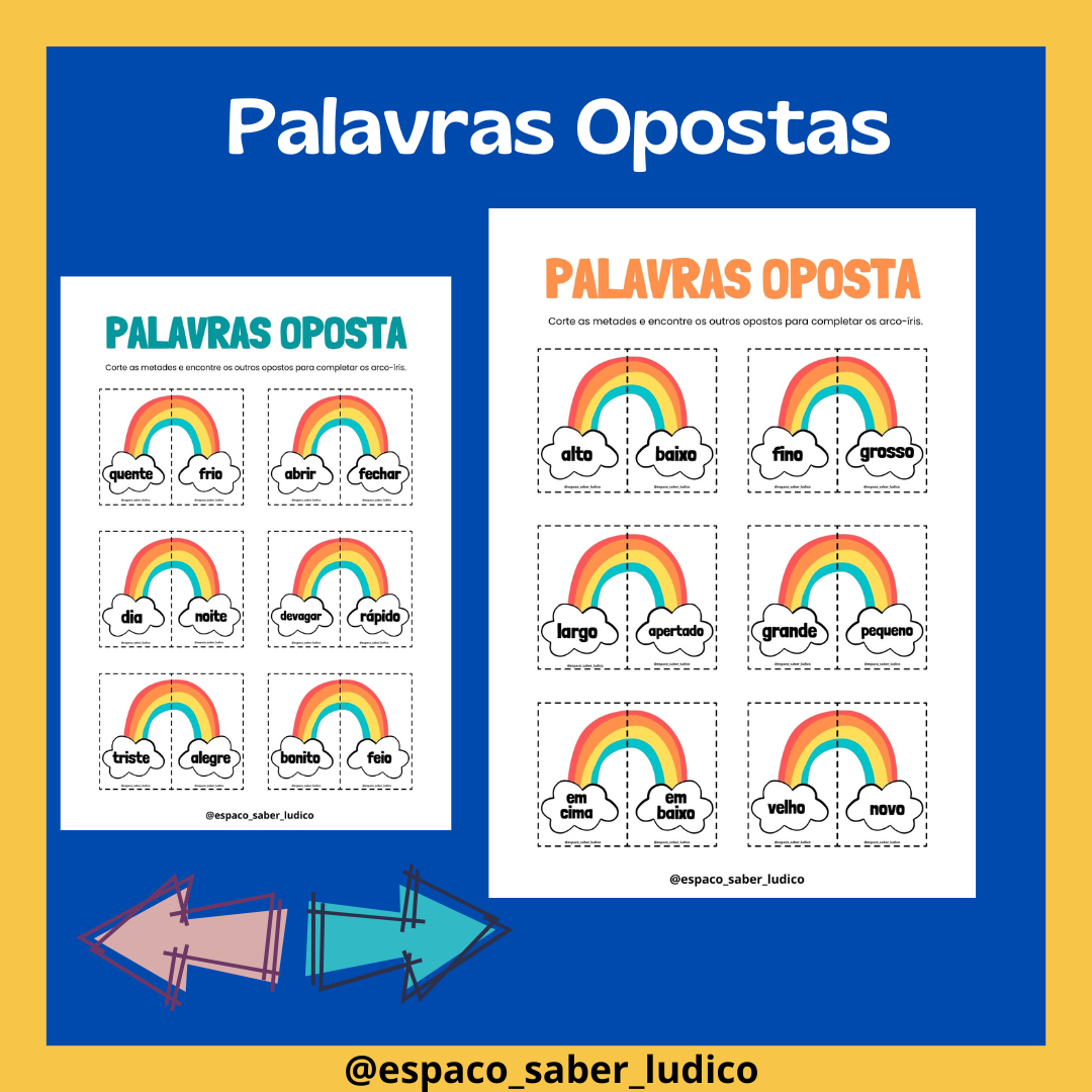 Palavras Opostas - Uma Prof Papeleira | Hotmart