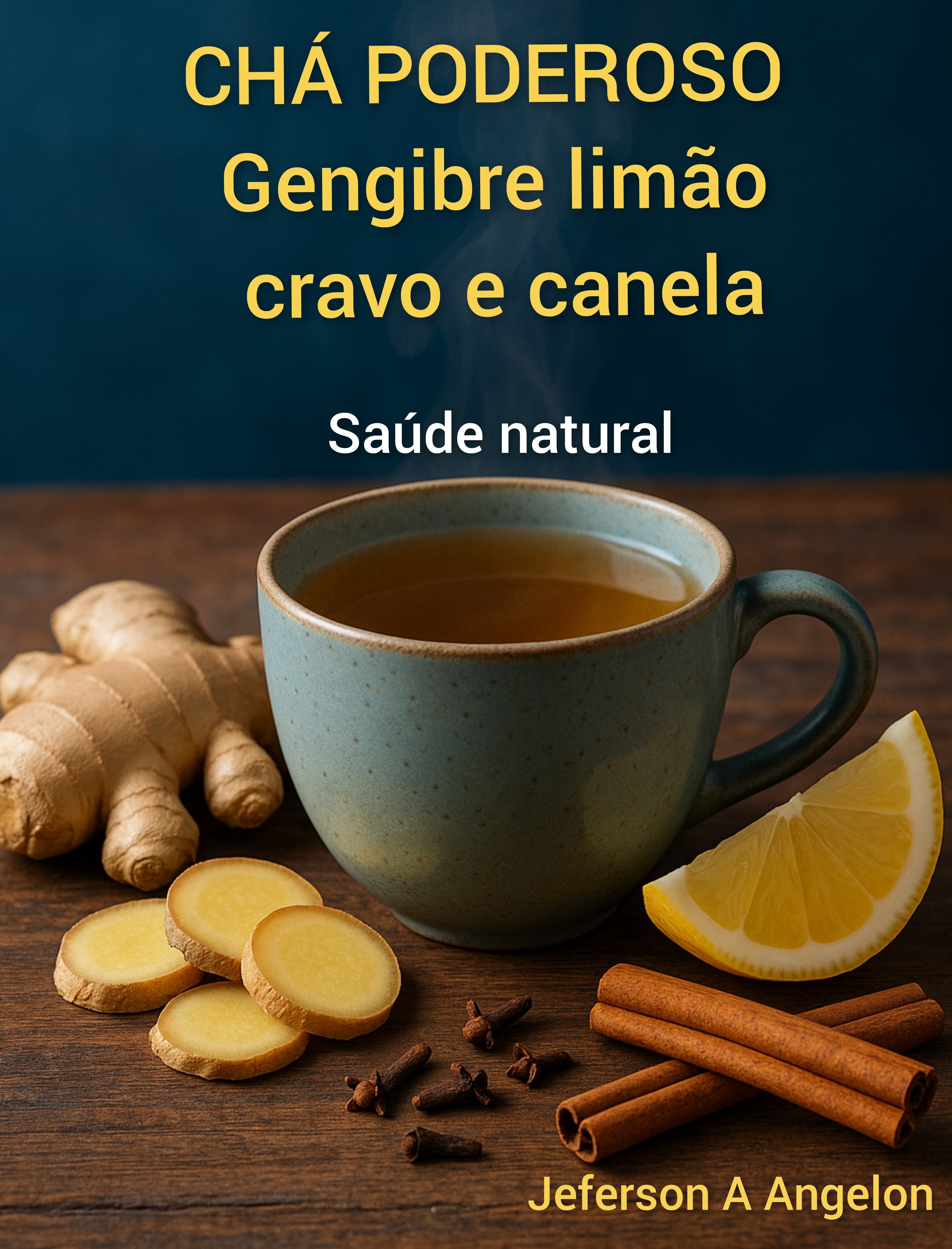 Chá Poderoso Gengibre Limão Cravo e Canela - JEFERSON AUGUSTO ANGEL...