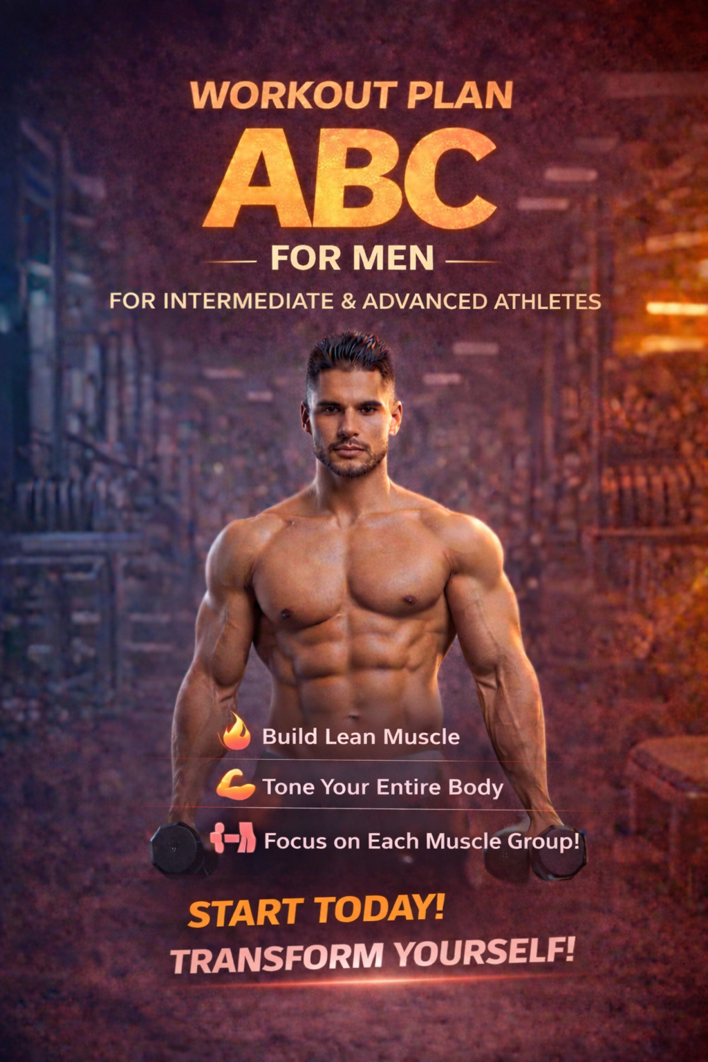 Push Pull Legs (ABC) Workout Plan for Men - Coach António Sousa | H...