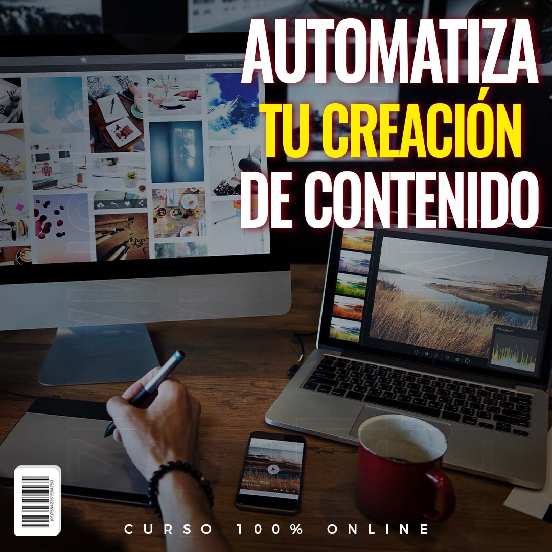 Imagen de portada para Curso online Automatiza tu Creación de Contenido