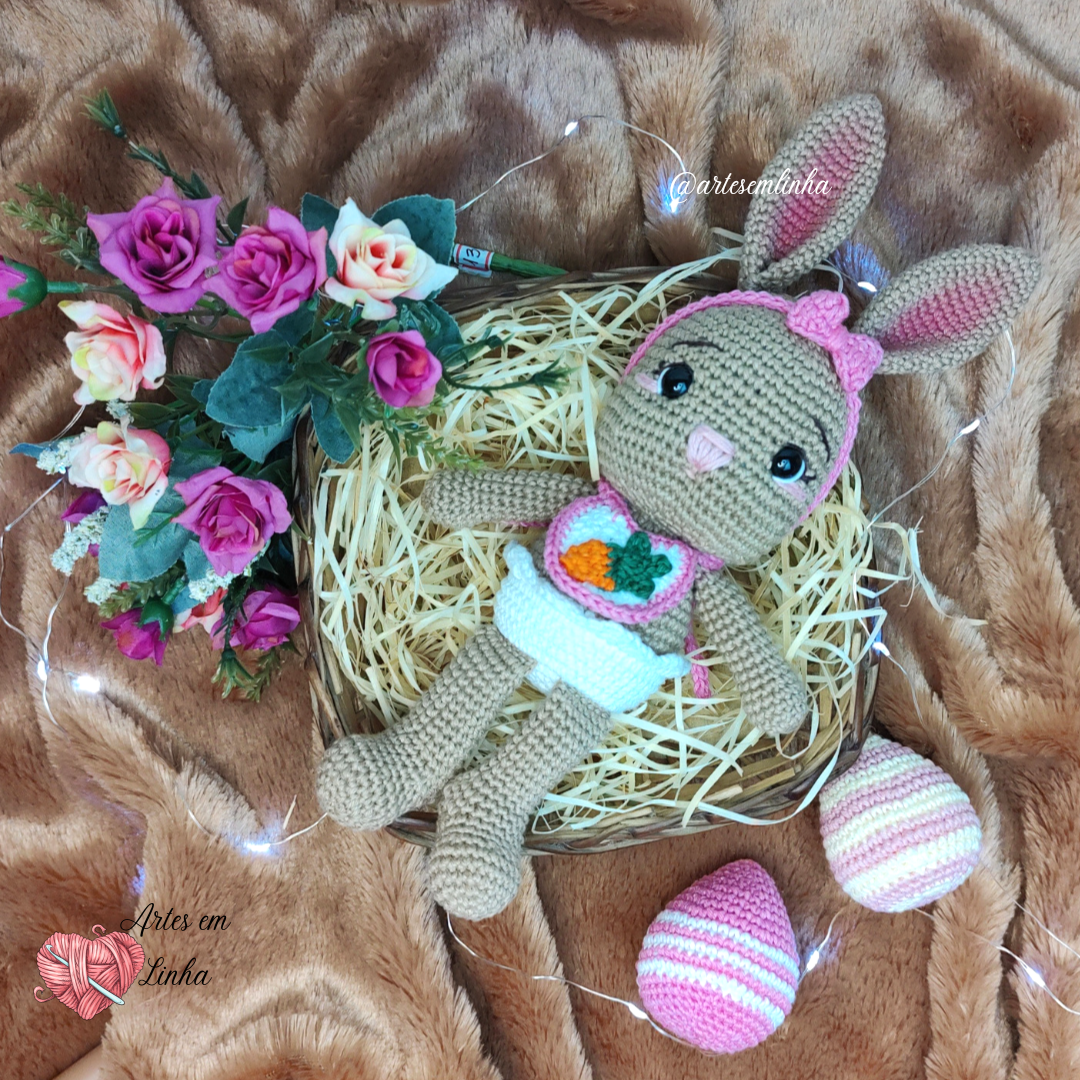 Bebê coelha Amora Amigurumi