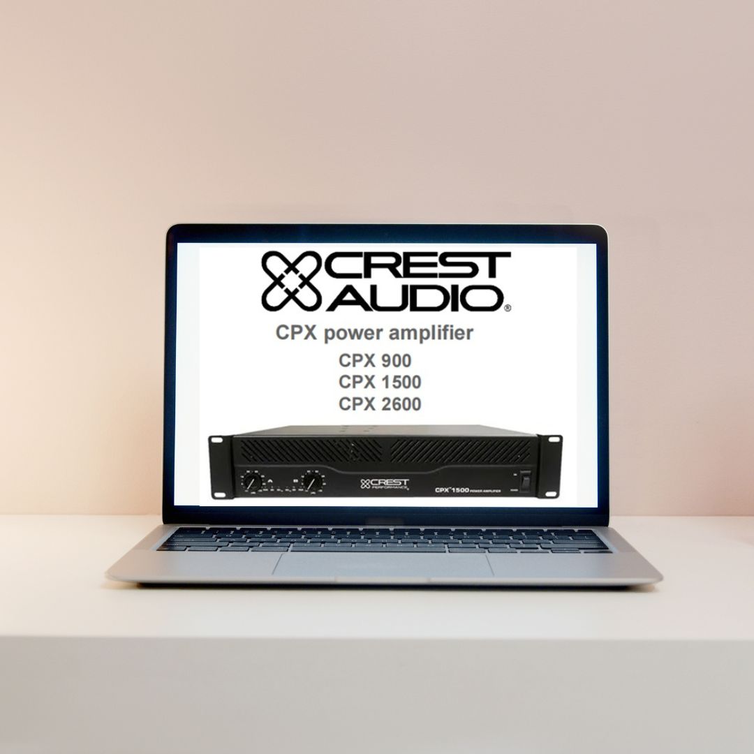 Manual em Português CREST CPX-900-1500-2600 Amplificador - Marcos A