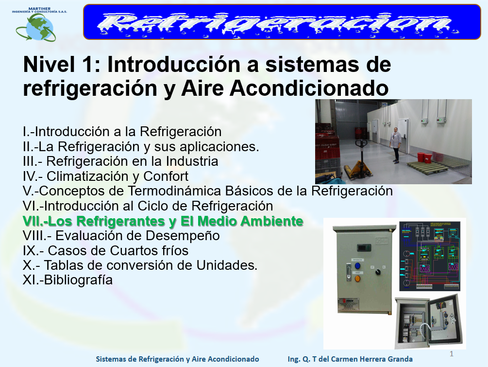 Refrigeración y Aire Acondicionado: N1- M6-Refrigerantes y Medio Am...