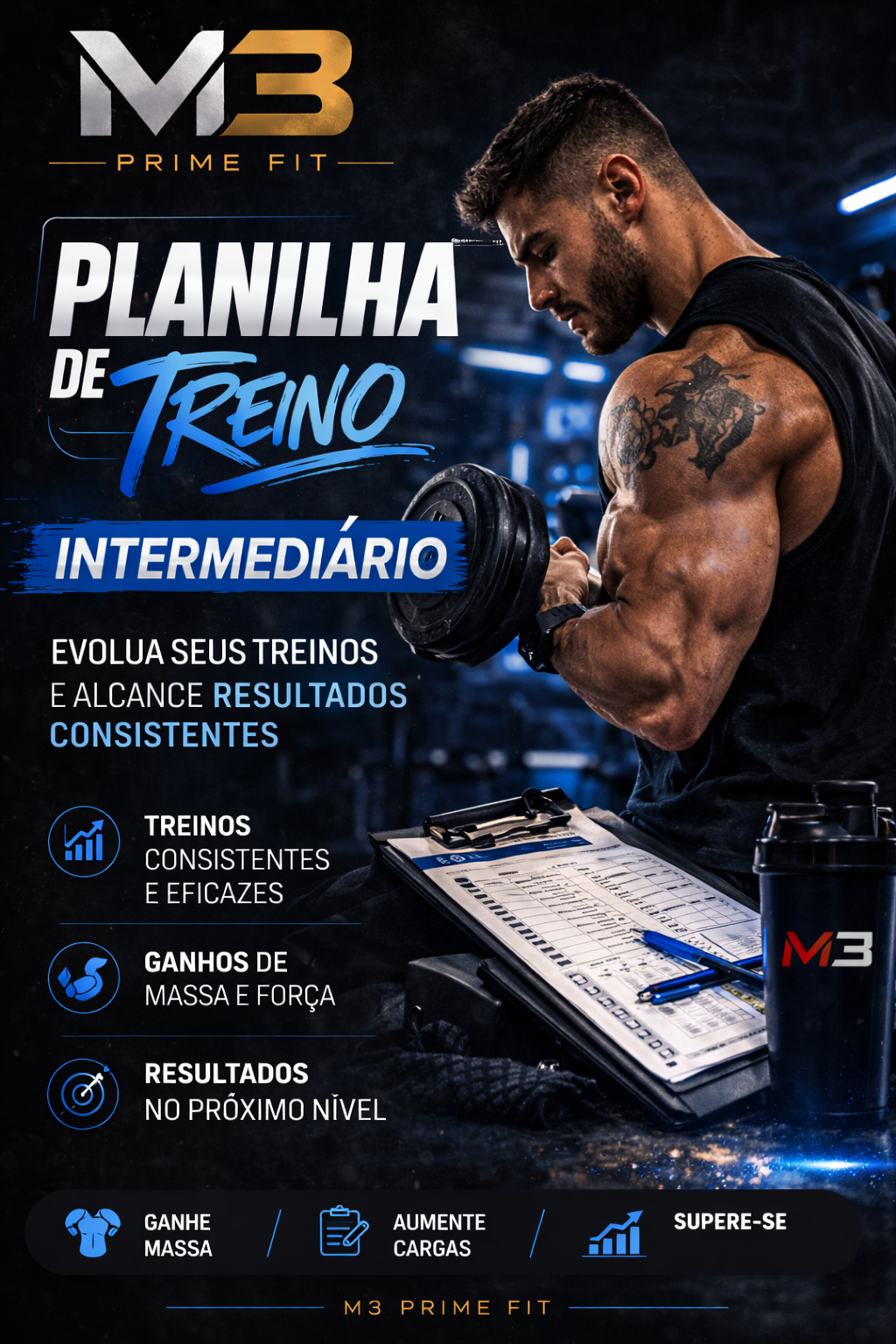 Treino Progressivo: Planilha Intermediária (MASCULINO) para Resultados Reais
