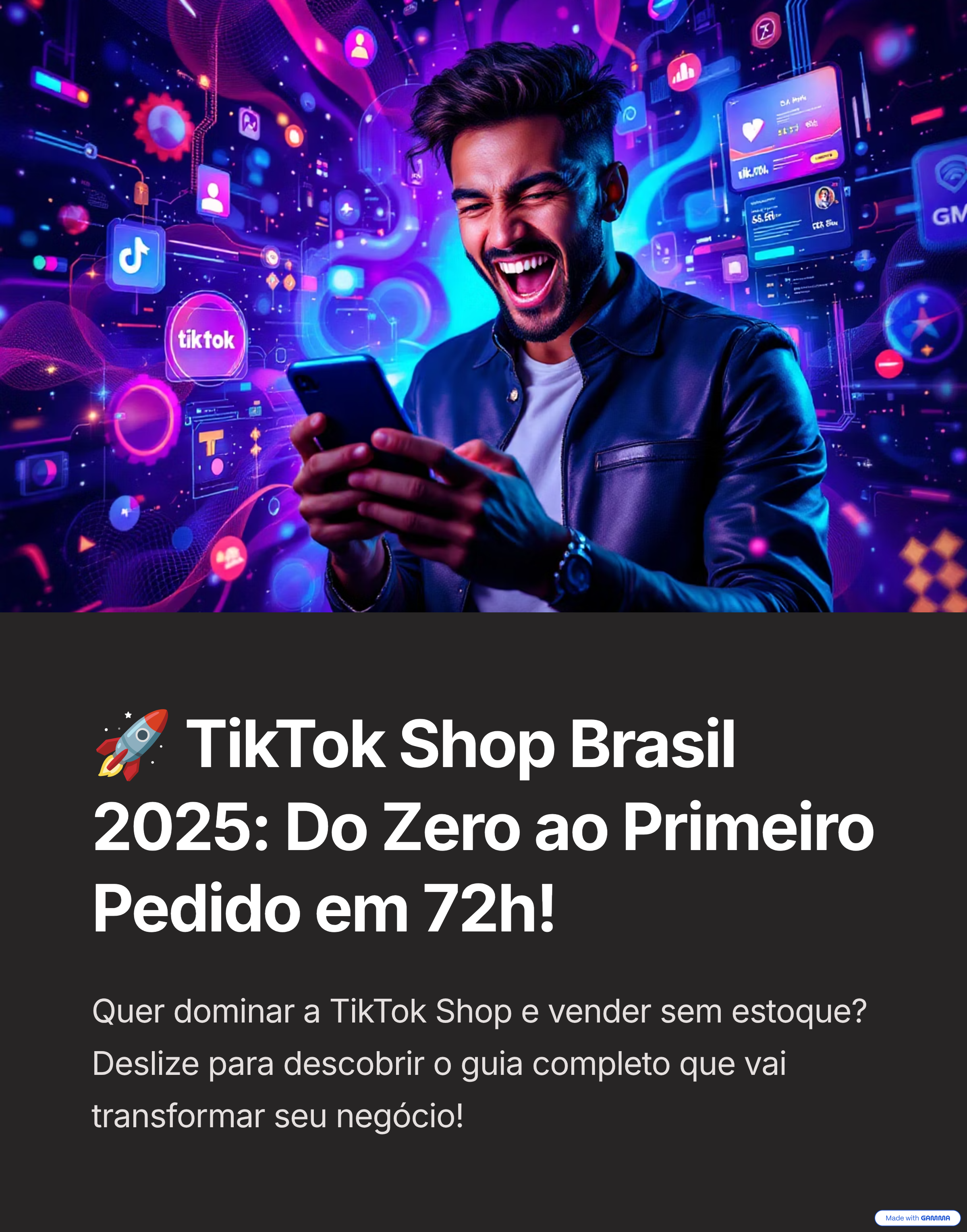 TikTok Shop Brasil 2025: Do Zero ao Primeiro Pedido em 72h - HARLEN...