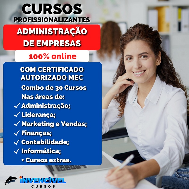 Imagem de capa para o Curso online ADMINISTRAÇÃO DE EMPRESAS 