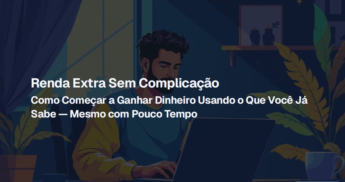 RENDA EXTRA SEM COMPLICAÇÃO: Como Começar a Ganhar Dinheiro Usando ...