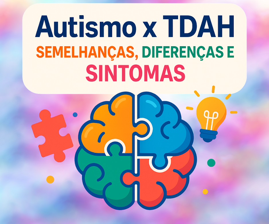 AUTISMO X TDAH SEMELHANÇAS, DIFERENÇAS E SINTOMAS - Sabrina Mota