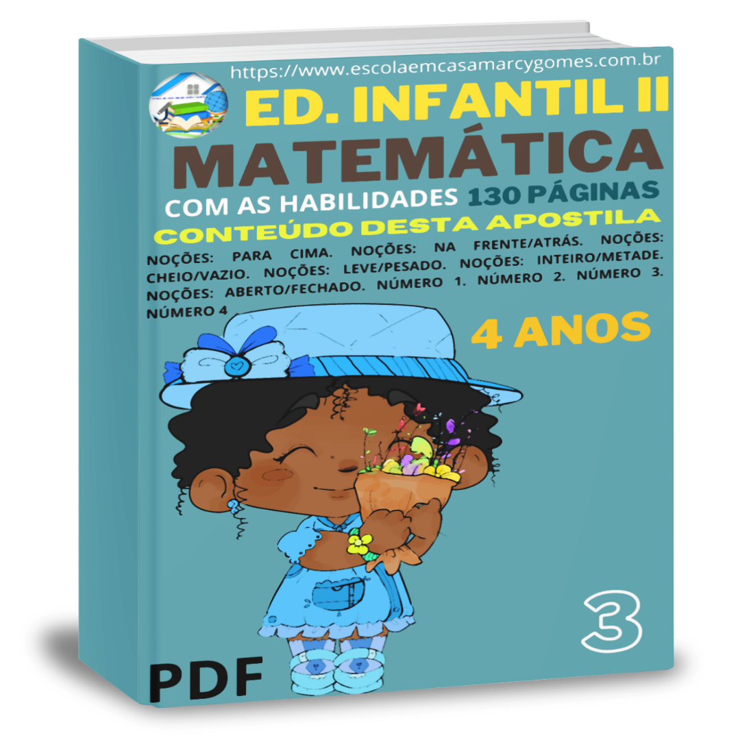 APOSTILA EDUCAÇÃO INFANTIL II (4 ANOS) MATEMÁTICA PARTE 3 COM AS ...
