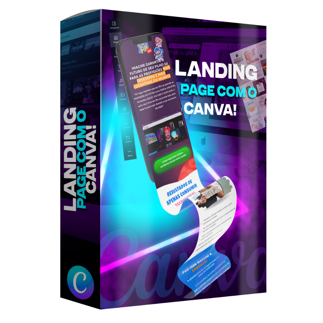 Landing page com canva