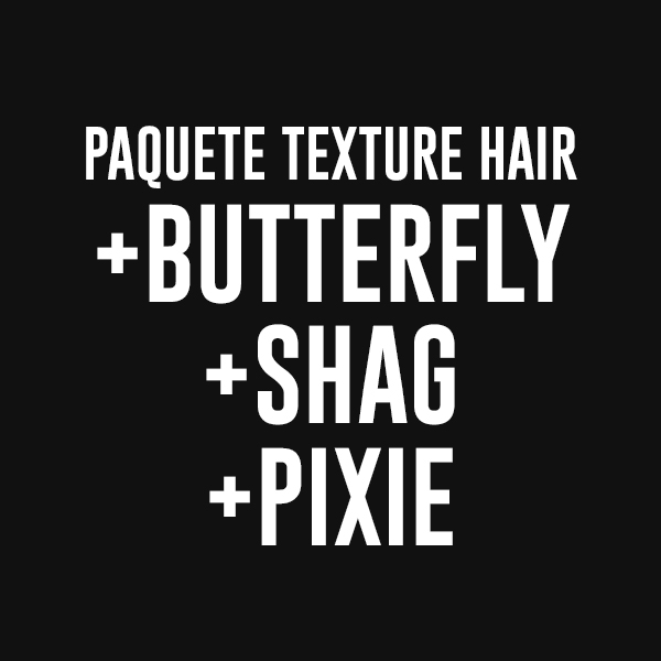 Paquete Texture Hair - Cursos Butterfly, Shag y Pixie