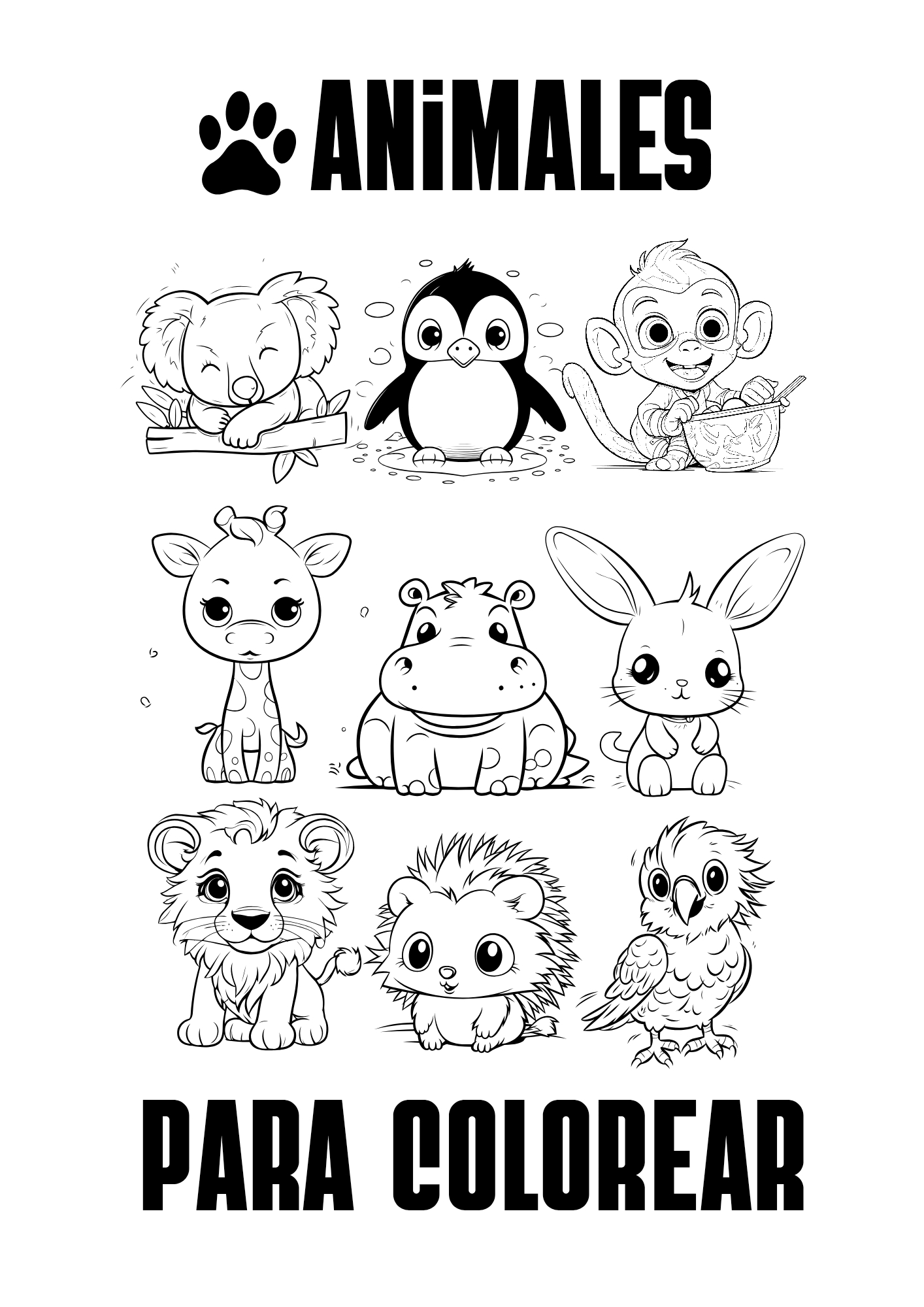10-animales-adorables-para-coloreae-pdf-impremir-hotmart