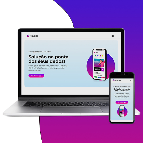 Flapzz - Landing Page de App Mobile para Wordpress+ Elementor