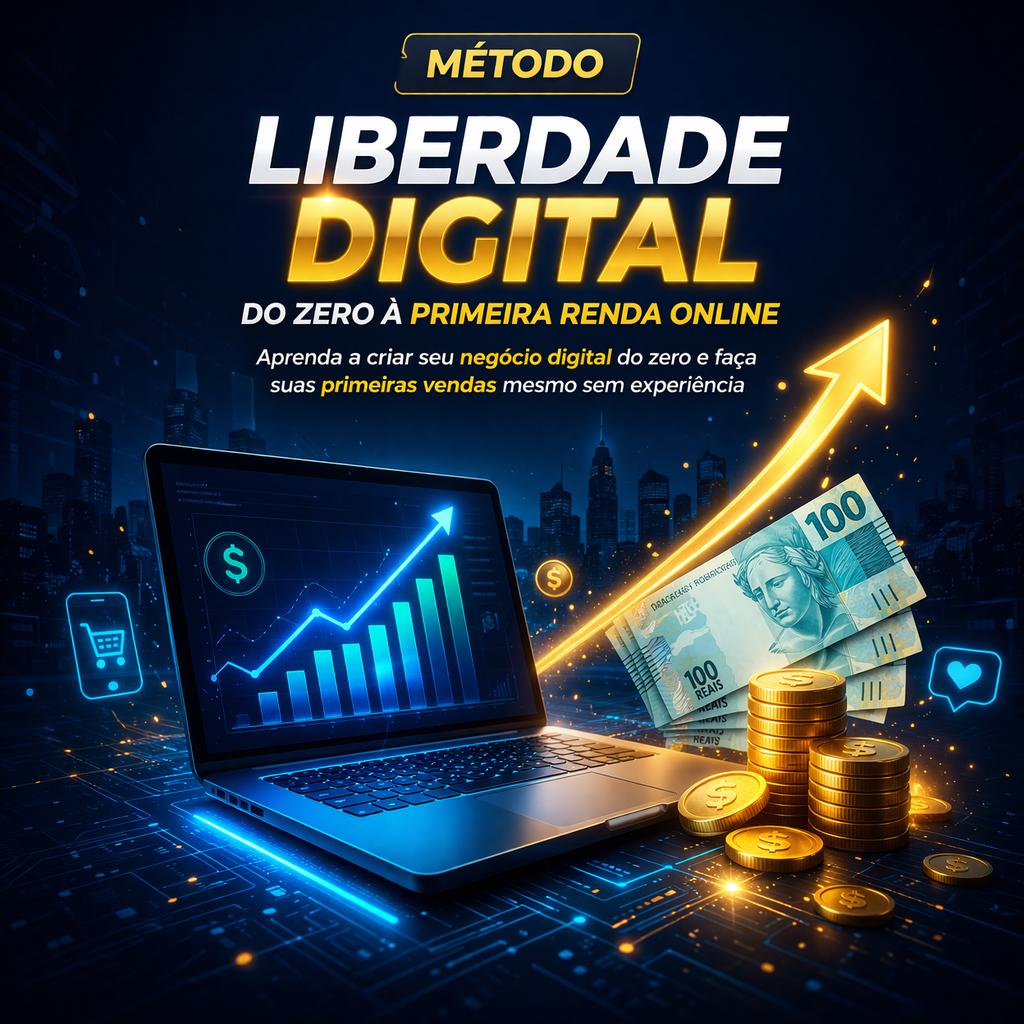 Método Liberdade Digital: Do Zero ao Primeiro Rendimento Online - M...