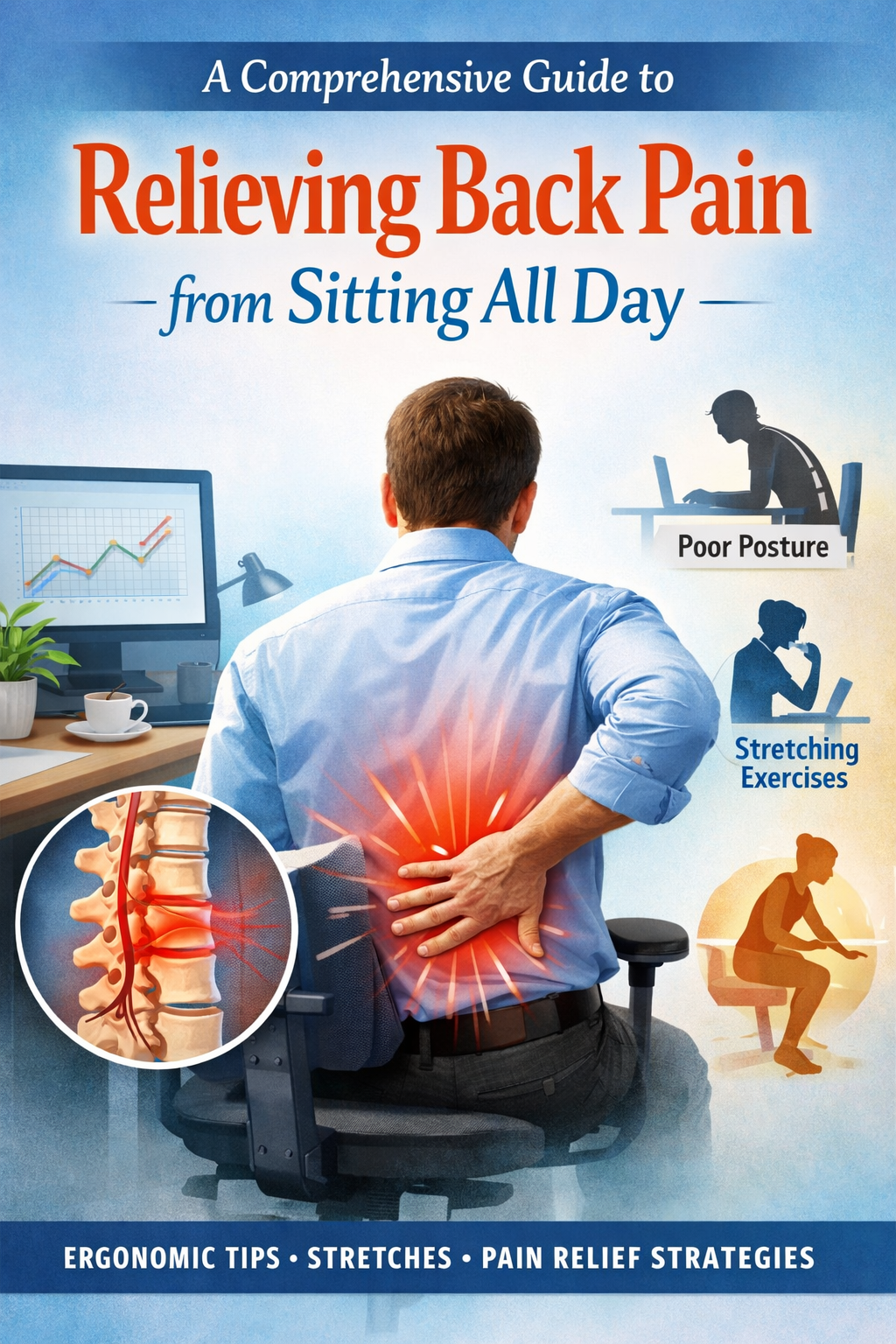 Complete Guide to Relieve Back Pain from Sitting All Day | Hotmart