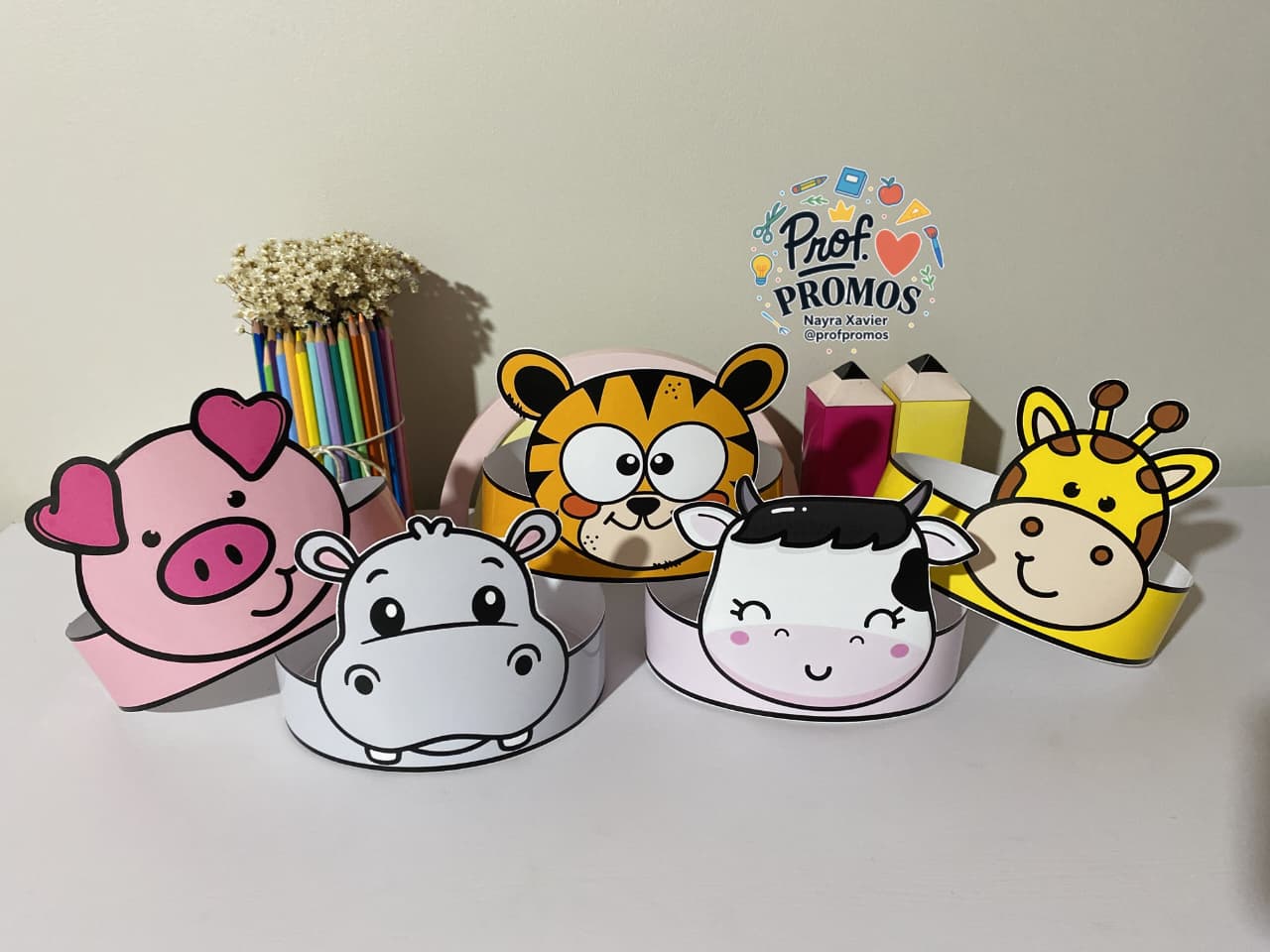 Coroa Animais🐰🦊🐻