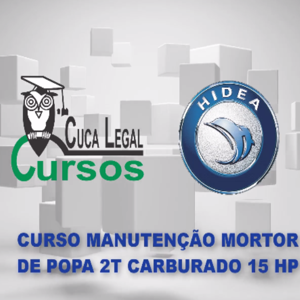 Curso Motor de Popa 2 Tempos Carburado 15 HP Hidea