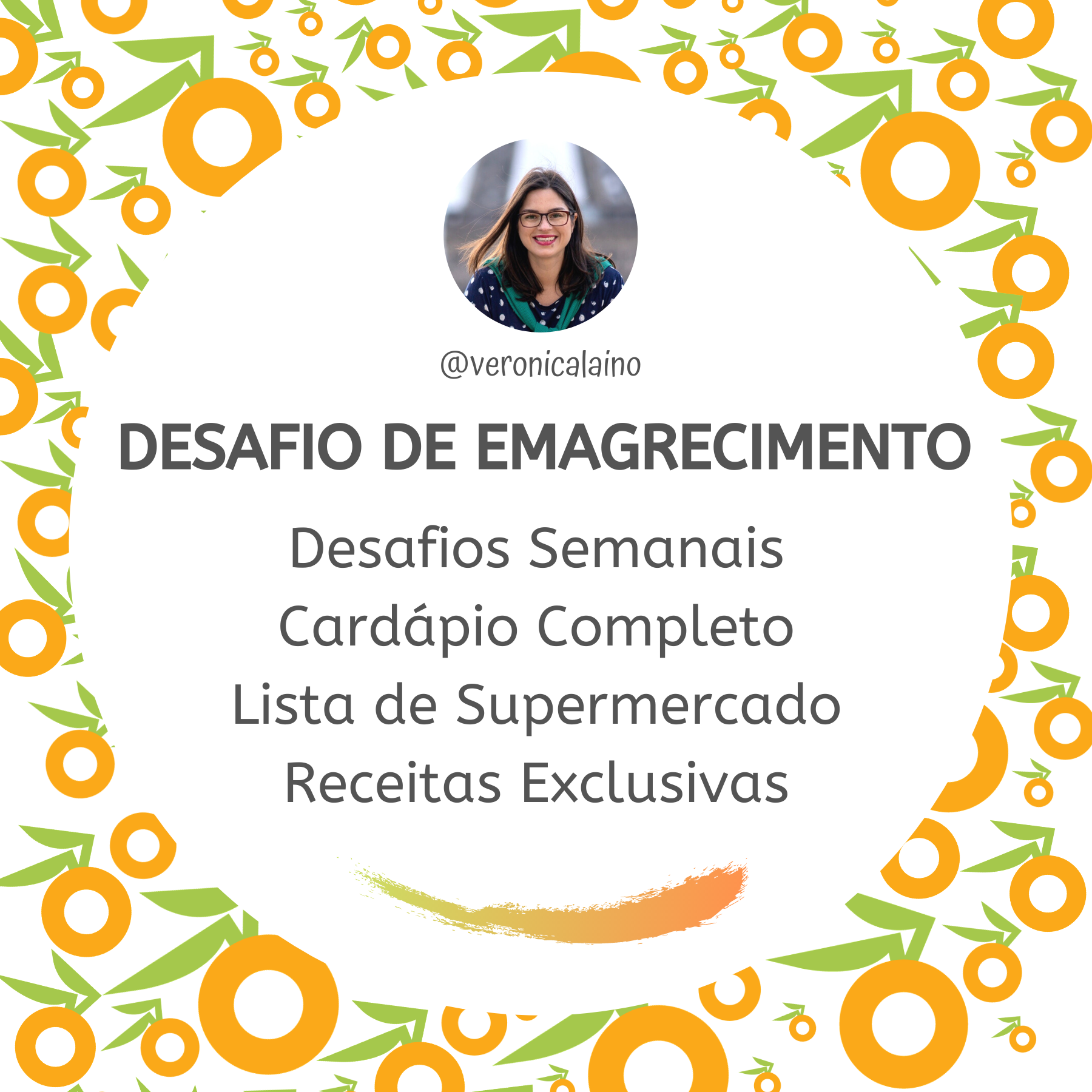 Imagem de capa para o Ebook Desafio de Emagrecimento Veronica Laino