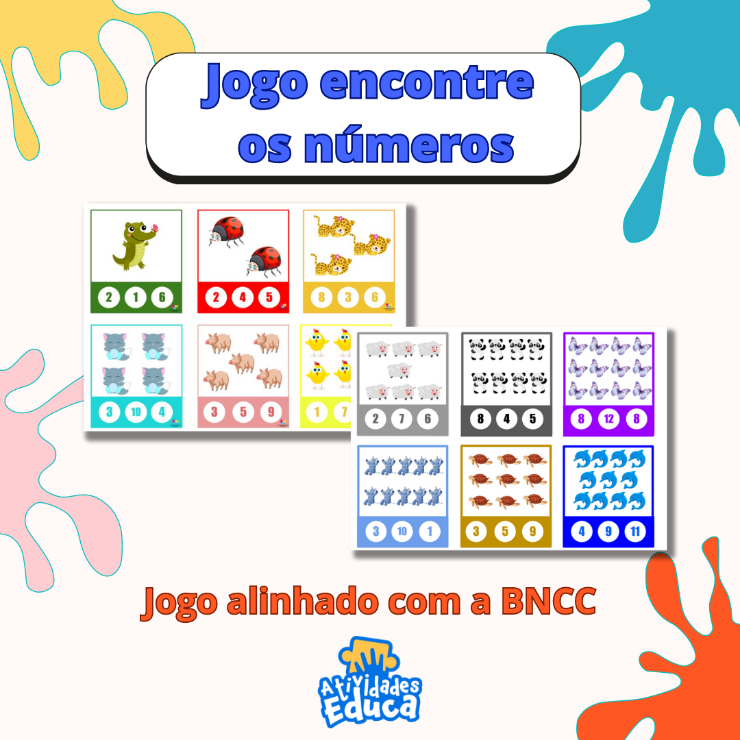 Jogo encontre os números - Stephany Livia da Costa Azevedo Moyano